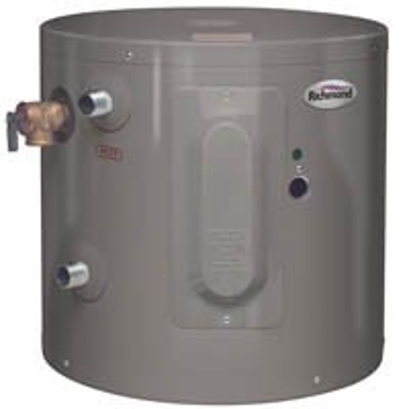 Richmond Essential Series 6EP10-1 Electric Water Heater, 120 V, 2000 W, 10 gal Tank, Wall Mounting