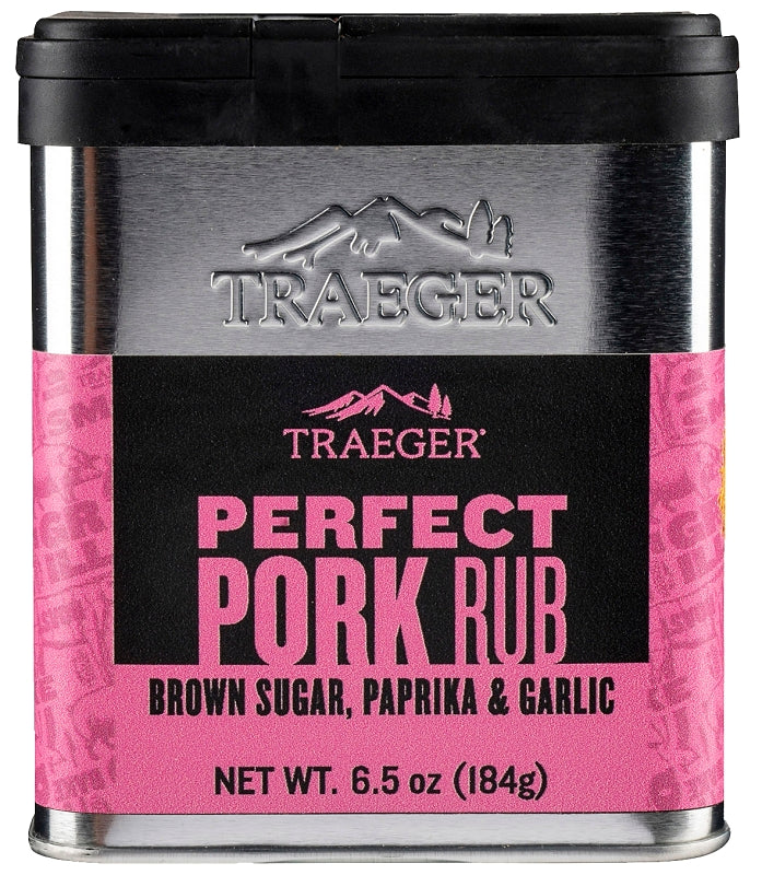 Traeger SPC208 Perfect Pork BBQ Rub, Savory Flavor, 6.5 oz Tin