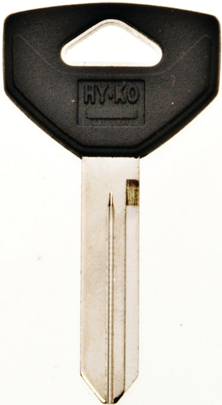 Hy-Ko 12005Y154 Key Blank, Brass/Plastic, Nickel, For: Chrysler, Dodge, Eagle, Jeep, Plymouth Vehicles