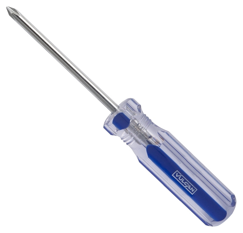 Vulcan Screwdriver, #1 Drive, Phillips Drive, 6 in OAL, 3 in L Shank, Plastic Handle
