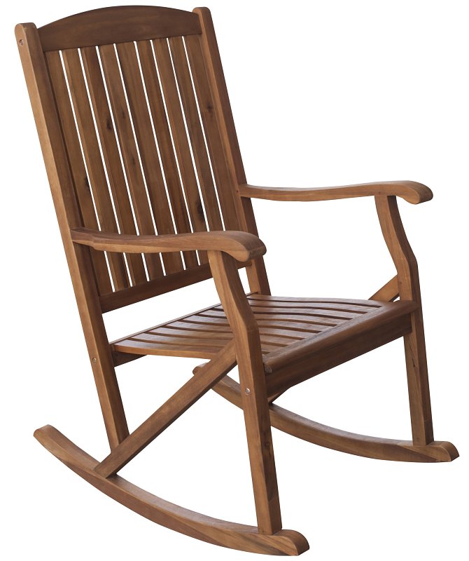 Leigh Country Sequoia TX 36104 Patio Rocker Chair, 24 in OAW, 35 in OAD, 44.1 in OAH, Hardwood