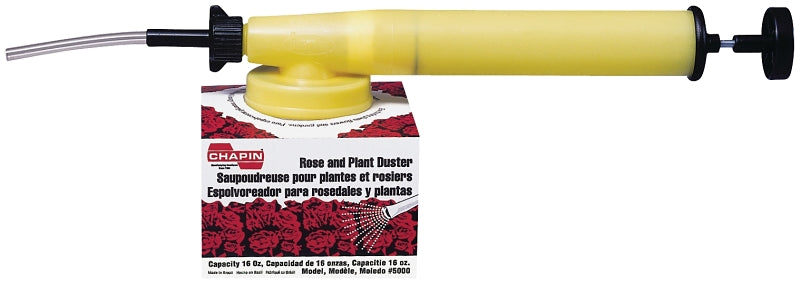 Chapin 5000 Handheld Rose and Plant Duster, 16 oz, Polyethylene Tank, Poly Straw Nozzle