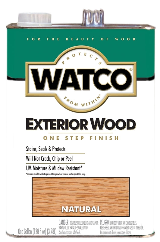 Watco 67732 Exterior Finish, Natural, Liquid, 1 gal, Can