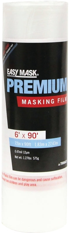 Trimaco EasyMask 47290 Masking Film, 90 ft L, 72 in W