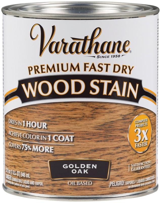 Varathane 262003 Wood Stain, Golden Oak, Liquid, 1 qt, Can
