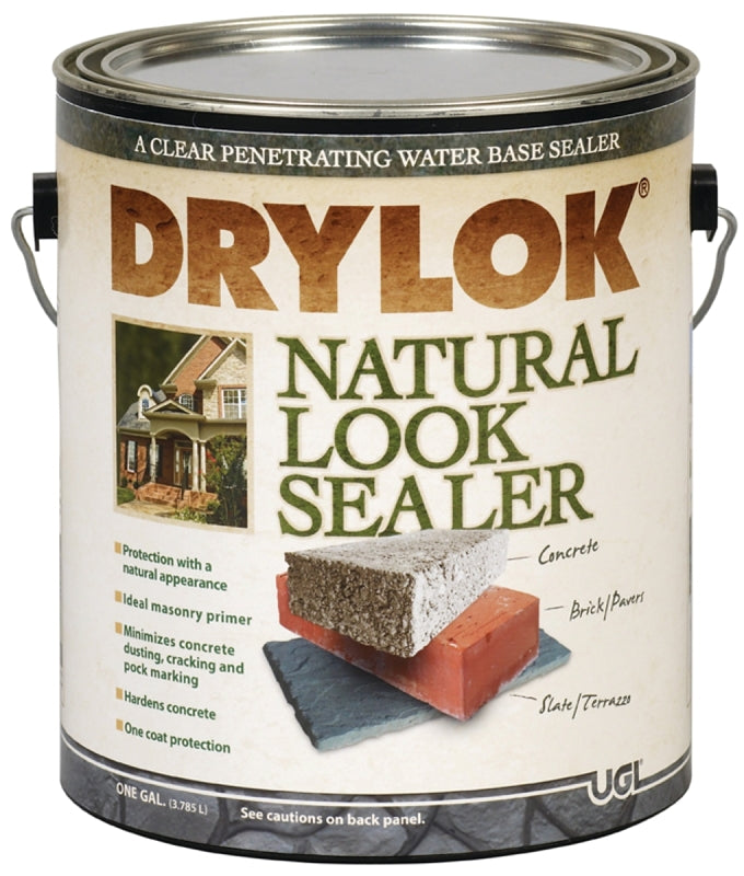 Drylok 22113 Natural Look Sealer, Clear, Liquid, 1 gal, Pail