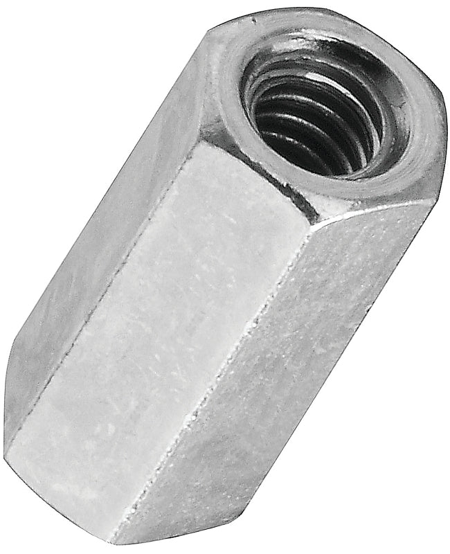 Stanley Hardware 4003 Series N182-659 Coupling Nut, UNC Thread, 10-24 Thread, Steel, Zinc