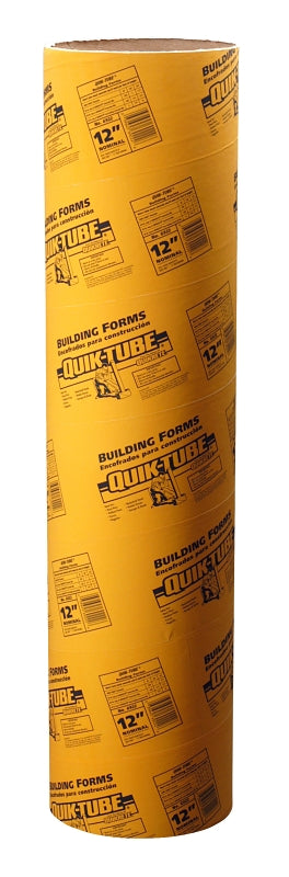 Quikrete 6922-03 Building Form, 12 in Dia, 4 ft L, Fiber