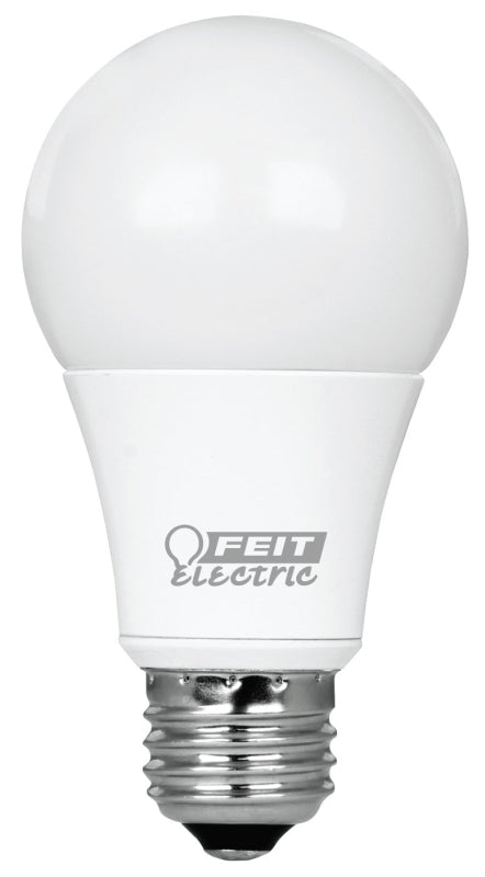 Feit Electric OM60DM/930CA/4 LED Lamp, General Purpose, A19 Lamp, 60 W Equivalent, E26 Lamp Base, Dimmable, Frosted