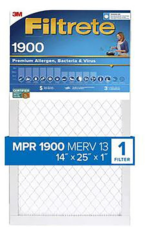 FILTER AIR 1900MPR 14X25X1IN