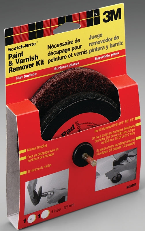 3M 9420NA Paint and Varnish Remover Kit, 5 in Dia