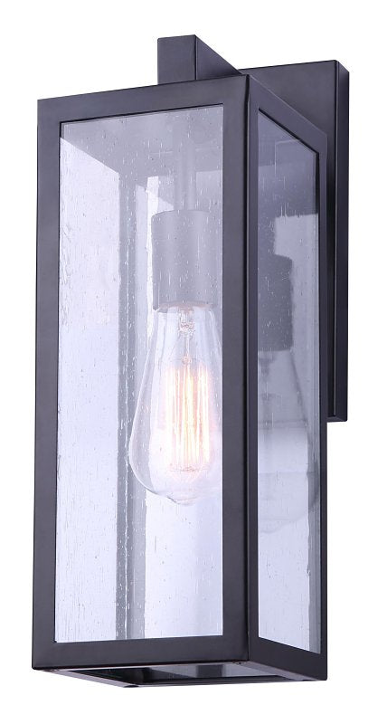 Canarm NEWPORT IOL456BK Outdoor Light, 120 V, 100 W, Type A Lamp, Metal Fixture, Black Fixture, Matte Fixture