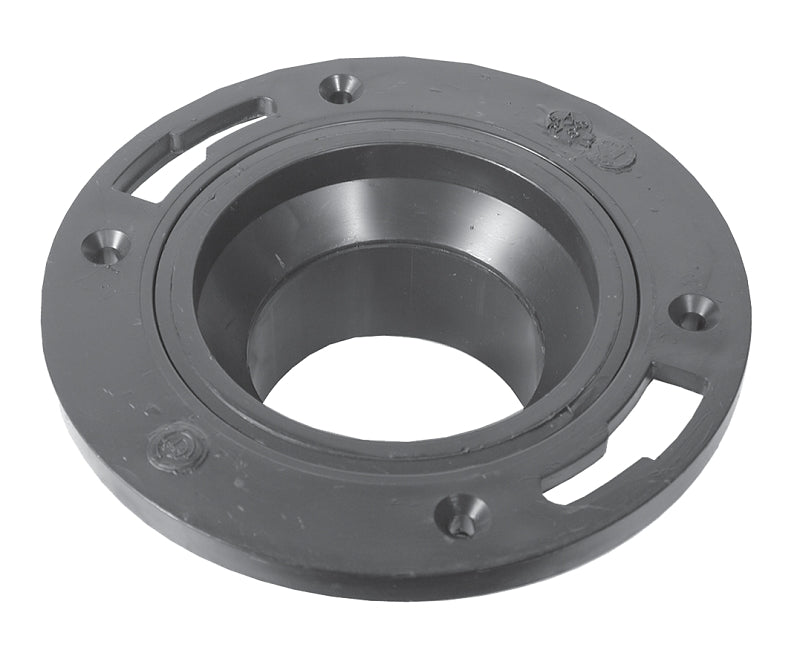 IPEX 27587 Closet Flange, 4 x 3 in Connection, Spigot, ABS