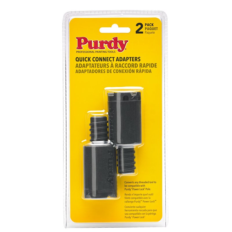 Purdy 140900904 Quick Connect Adapter, Plastic, For: Purdy Power Lock Poles