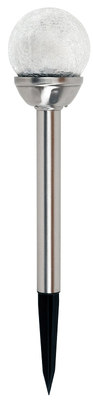 Boston Harbor 26200 Light Stake, Ni-Mh Battery, 1-Lamp, LED Lamp, Stainless Steel Glass Fixture, Battery Included: Yes