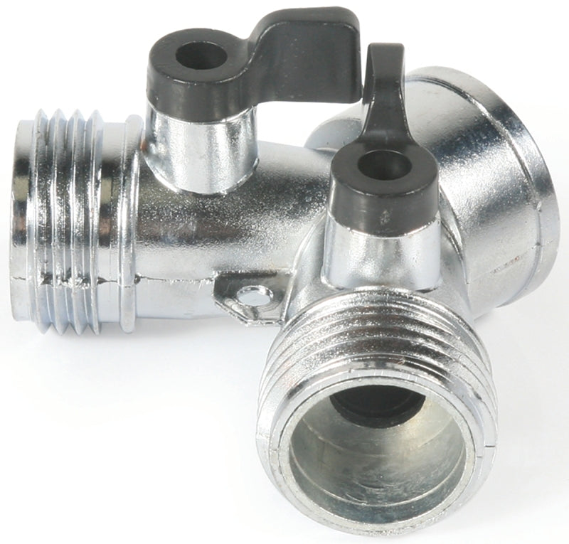 Camco 20113 Shut-Off Valve, Male x Male, Metal, Silver