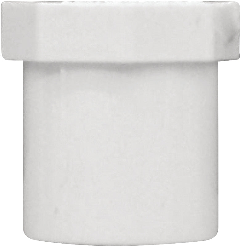 IPEX 435631 Pipe Plug, 1/2 in, Male Spigot, PVC, White, SCH 40 Schedule