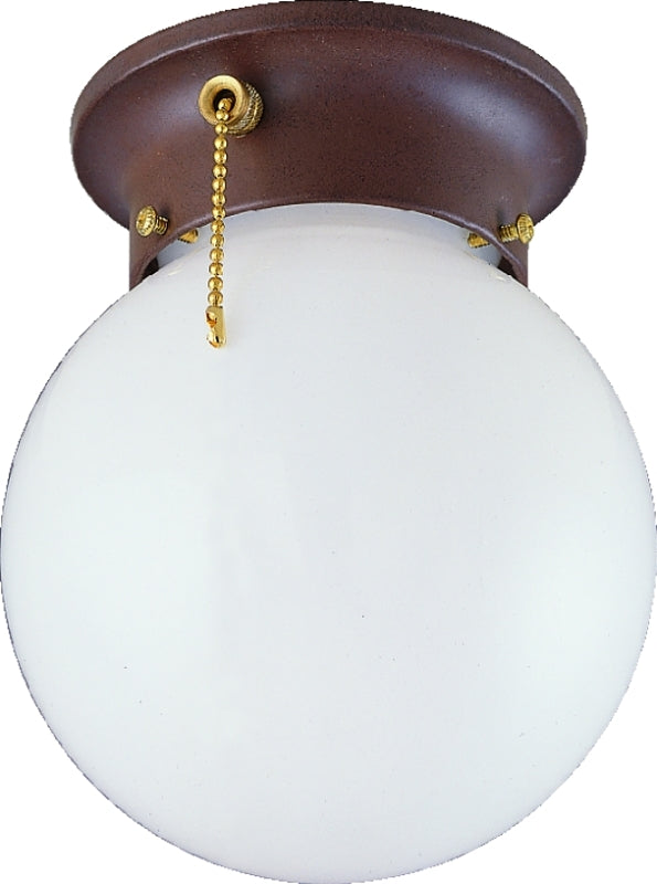 Boston Harbor F30153375 Ceiling Light Fixture, 0.5 A, 120 V, 60 W, 1-Lamp, A19 or CFL Lamp, Metal Fixture