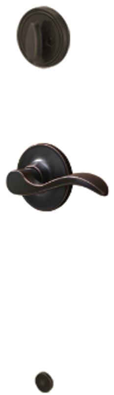 Schlage J Series JH59SEV716LH Handleset Interior Trim, 3 Grade, Mechanical Lock, Metal, Aged Bronze, Lever Handle