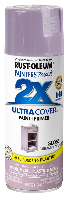 Rust-Oleum 366991 General-Purpose Paint, Gloss, Dreamy Lavender, 12 oz, Aerosol Can