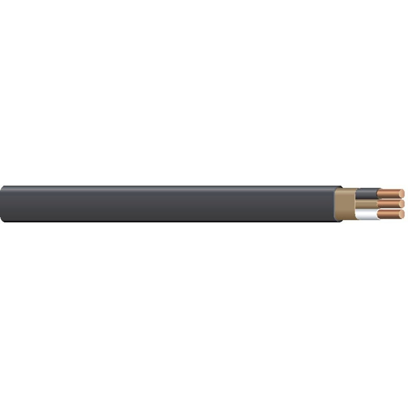 Southwire 6/2NM-WGX500 Sheathed Cable, 6 AWG Wire, 2 -Conductor, 500 ft L, Copper Conductor, PVC Insulation