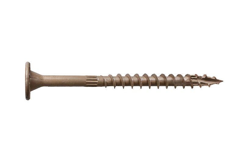 Simpson Strong-Tie Strong-Drive SDWS SDWS16212Q-R50 SDWS Framing Screw, 2-1/2 in L, Serrated Thread, Low-Profile Head