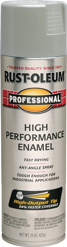 Rust-Oleum 7581838 Enamel Spray Paint, Gloss, Light Machine Gray, 15 oz, Can