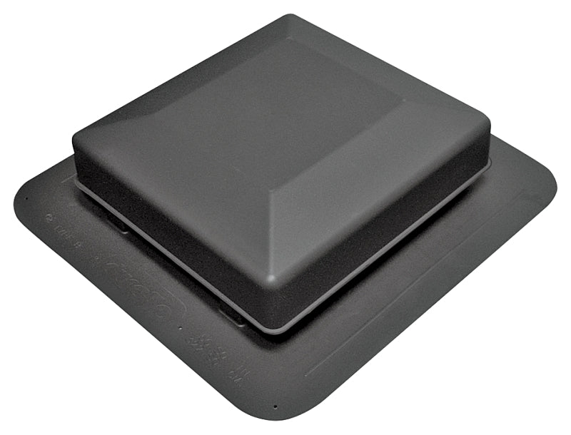 Duraflo 6050BL Roof Vent, 16.904 in OAW, 50 sq-in Net Free Ventilating Area, Polypropylene, Black