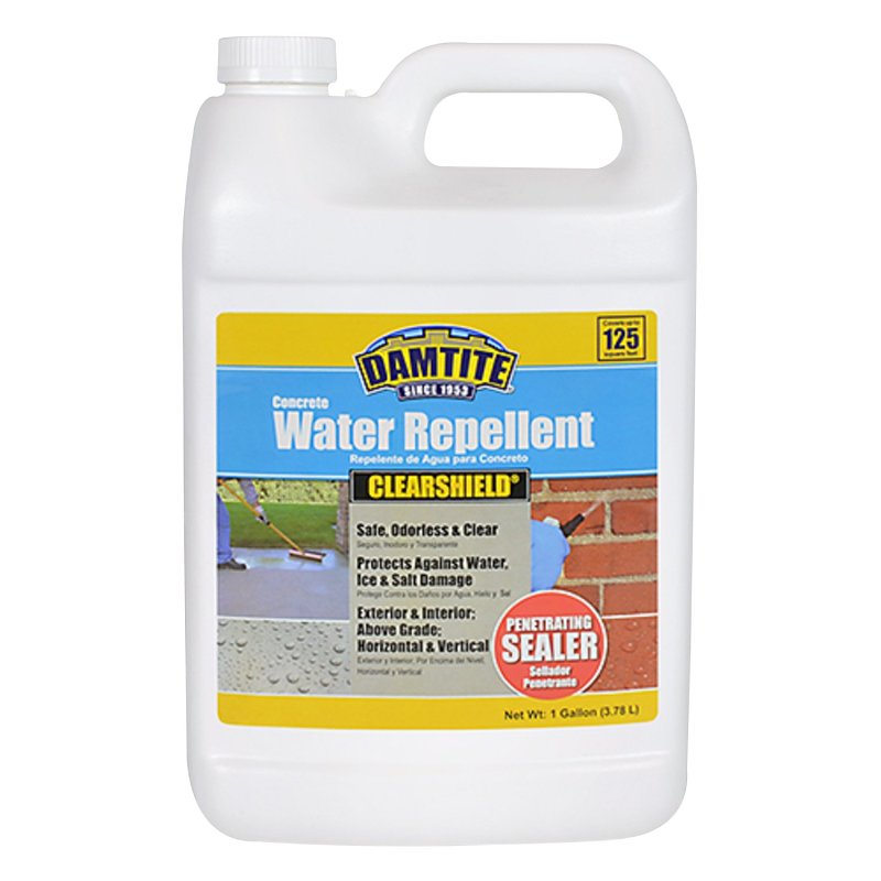 Damtite 06350 Shield Penetrating Water Repellent, Clear, 1 gal, Bottle