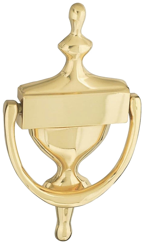 National Hardware N336-216 Door Knocker, Brass