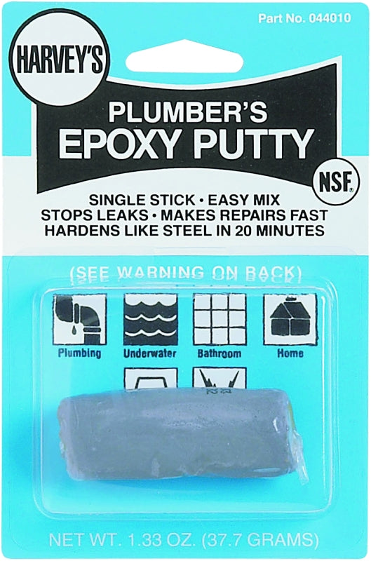 Harvey 044010 Epoxy Putty, Solid, Beige/Gray, 1.33 oz Stick