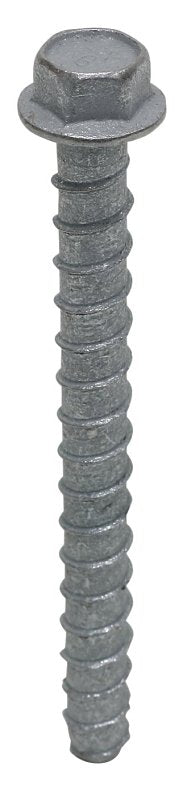 Simpson Strong-Tie Titen HD THD50600HMGF1 Heavy-Duty Screw Anchor, 1/2 in Dia, 6 in L, Carbon Steel, Galvanized