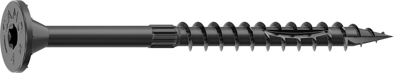 Camo 0366209 Structural Screw, 5/16 in Thread, 4 in L, Flat Head, Star Drive, Sharp Point, PROTECH Ultra 4 Coated, 250