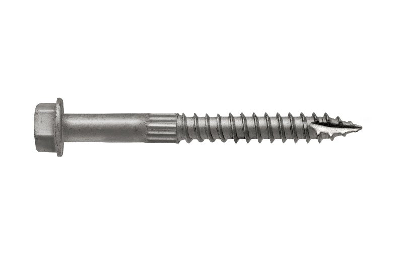 Simpson Strong-Tie Strong-Drive SDS SDS25212MB Connector Screw, 2-1/2 in L, Serrated Thread, Hex Head, Hex Drive