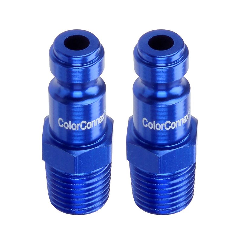 ColorConnex A72440C-2PK Plug, 1/4 in, MNPT, Aluminum, 2/PK