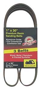 Gator 3212 Sanding Belt, 1 in W, 30 in L, 50 Grit, Coarse, Aluminum Oxide Abrasive