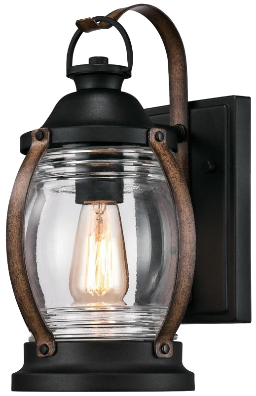 Westinghouse 63351 Wall Fixture, Black Fixture, Barnwood Fixture