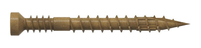 Simpson Strong-Tie FT07112R100 Screw, #7 Thread, 1-1/2 in L, Serrated Thread, Trim Head, 6-Lobe Drive