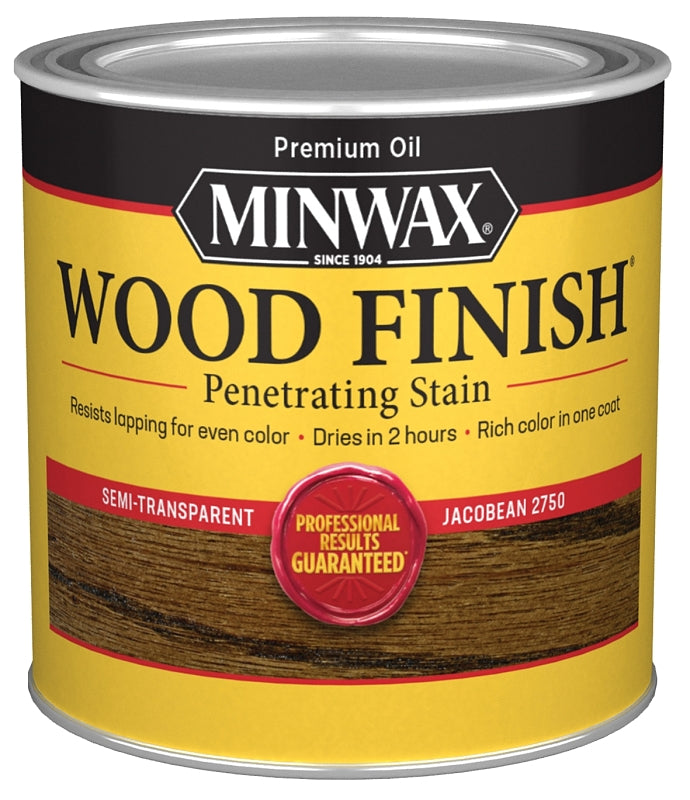 Minwax 227504444 Wood Stain, Jacobean, Liquid, 0.5 pt, Can