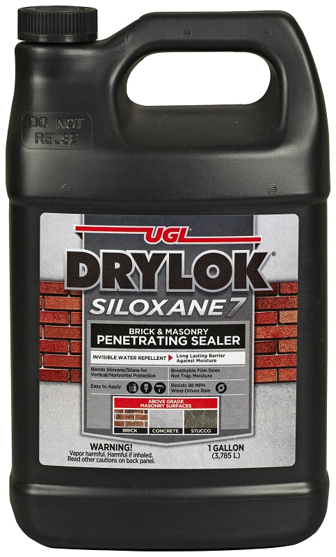 Drylok 23613 Brick and Masonry Sealer, Milky White, Liquid, 1 gal