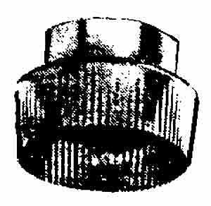 Imperial VT0098-B Reducer/Increaser, 4 to 3 in Connection, Aluminum