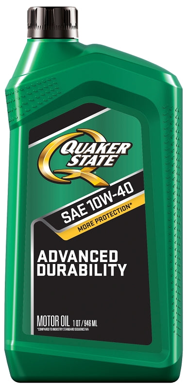 Quaker State Advanced Durability 550034964/5500240 Motor Oil, 10W-40, 1 qt Bottle