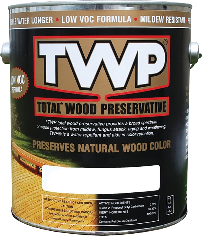 TWP 1500 Series TWP-1520-1 Stain and Wood Preservative, Pecan, Liquid, 1 gal