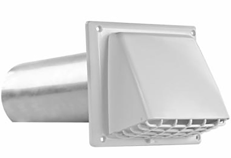 VT0602 VENT HOOD 4IN WHT GUARD