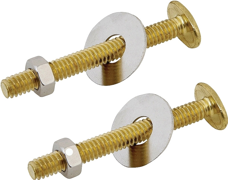 ProSource Bolt Set, Brass, For: Use to Attach Toilet to Flange