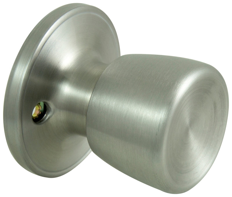 ProSource Dummy Knob, Tulip Design, 1-3/8 to 1-3/4 in Thick Door, Stainless Steel, 65.7 mm Rose/Base