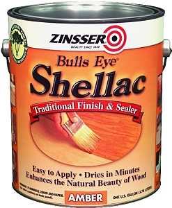 Zinsser 00701 Shellac, Mid-Tone, Amber, Liquid, 1 gal, Can