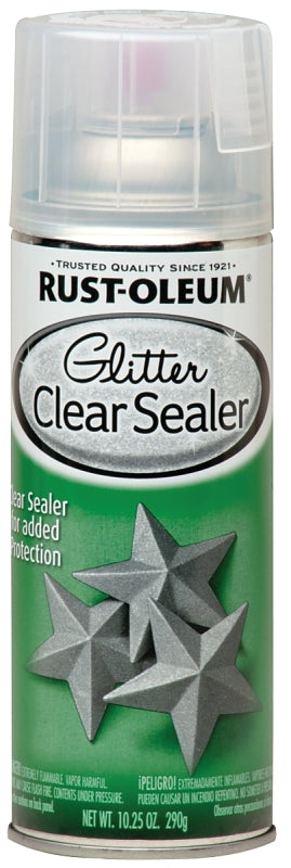 Rust-Oleum 267736 Glitter Spray Paint, Clear, 10.25 oz, Can