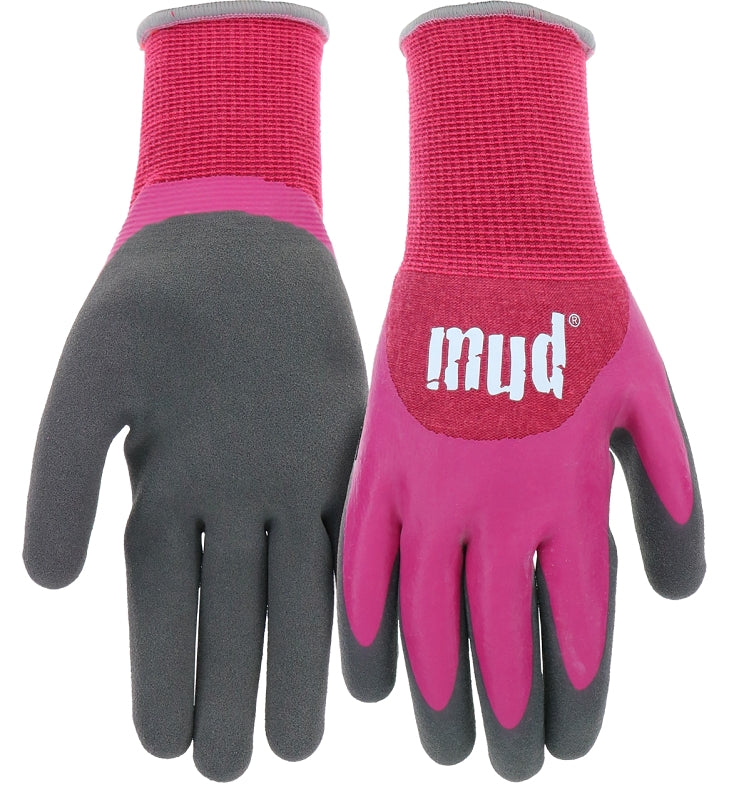 GLOVE LATEX DIP MAGENTA SM/MED