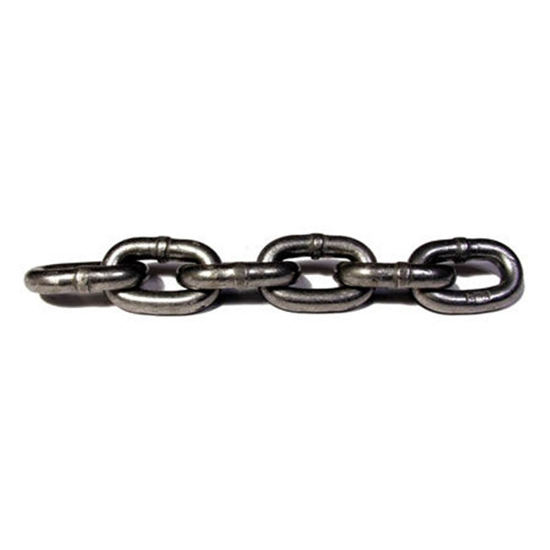 Baron 45932 Proof Coil Chain, 20 ft L, Low Carbon Steel, Electro Galvanized/Zinc Plated